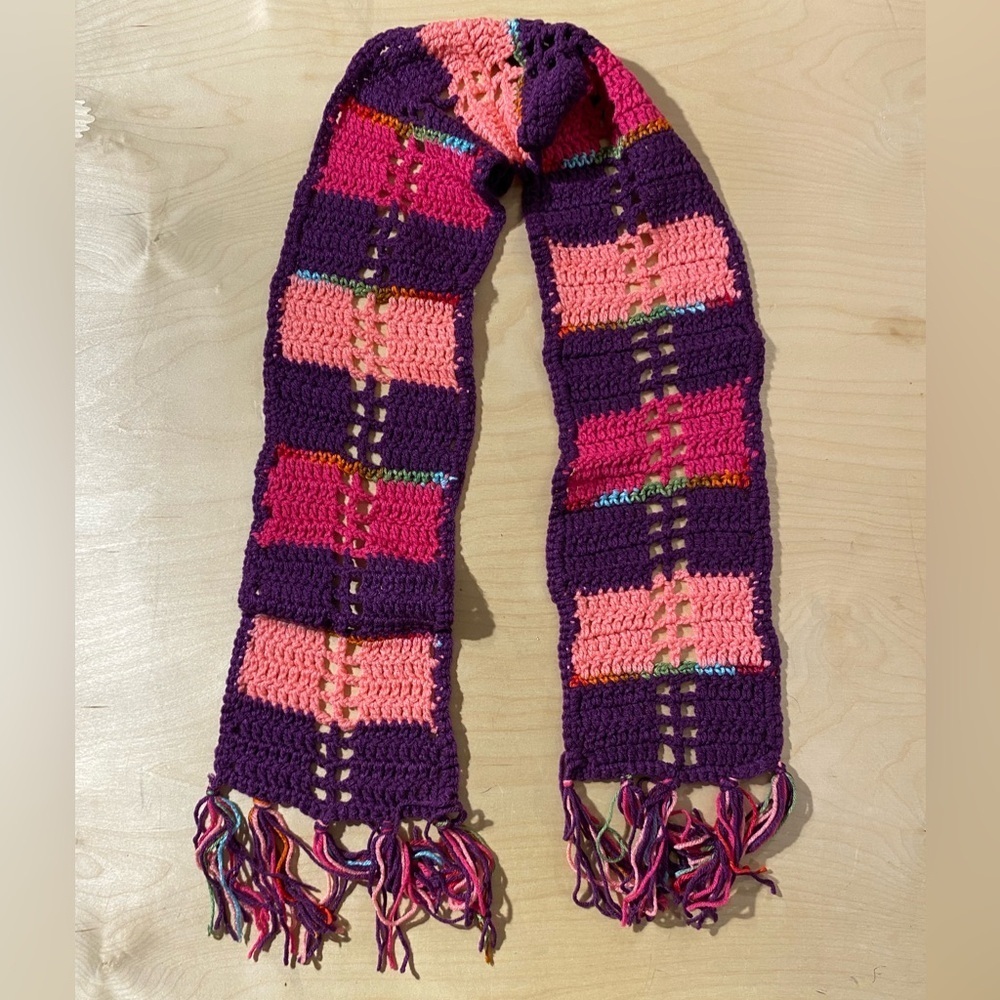 Colorful Crochet Scarf (FA)